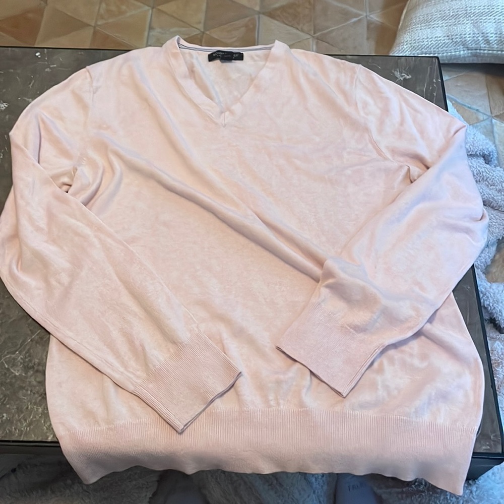 Banana Republic pink v neck sweater